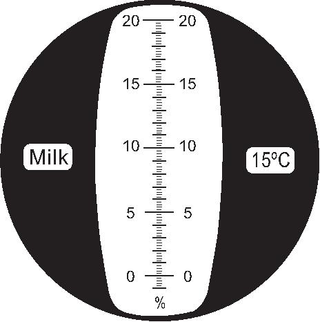 Skala pomiarowa refraktometru